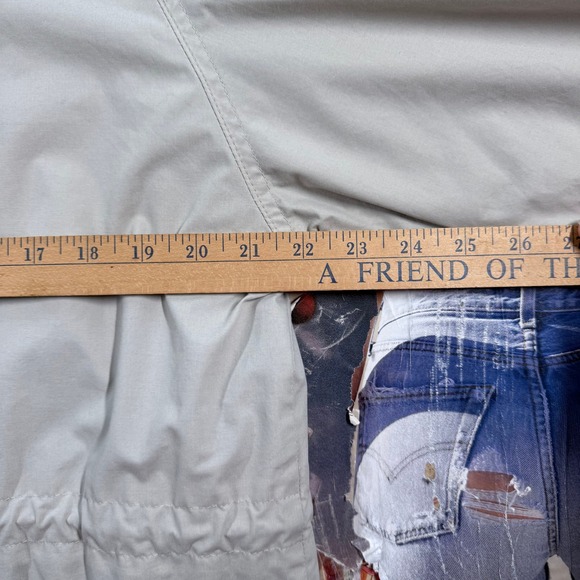 London Fog Women's Beige Raincoat White‎ Collar Lightweight Fall Jacket Size M - Picture 4 of 9